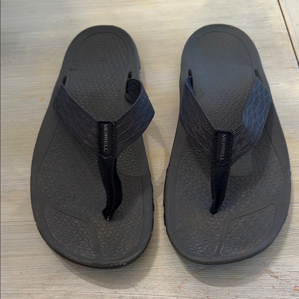 Merrell Navy Flip Flops w/ Vibram Sole